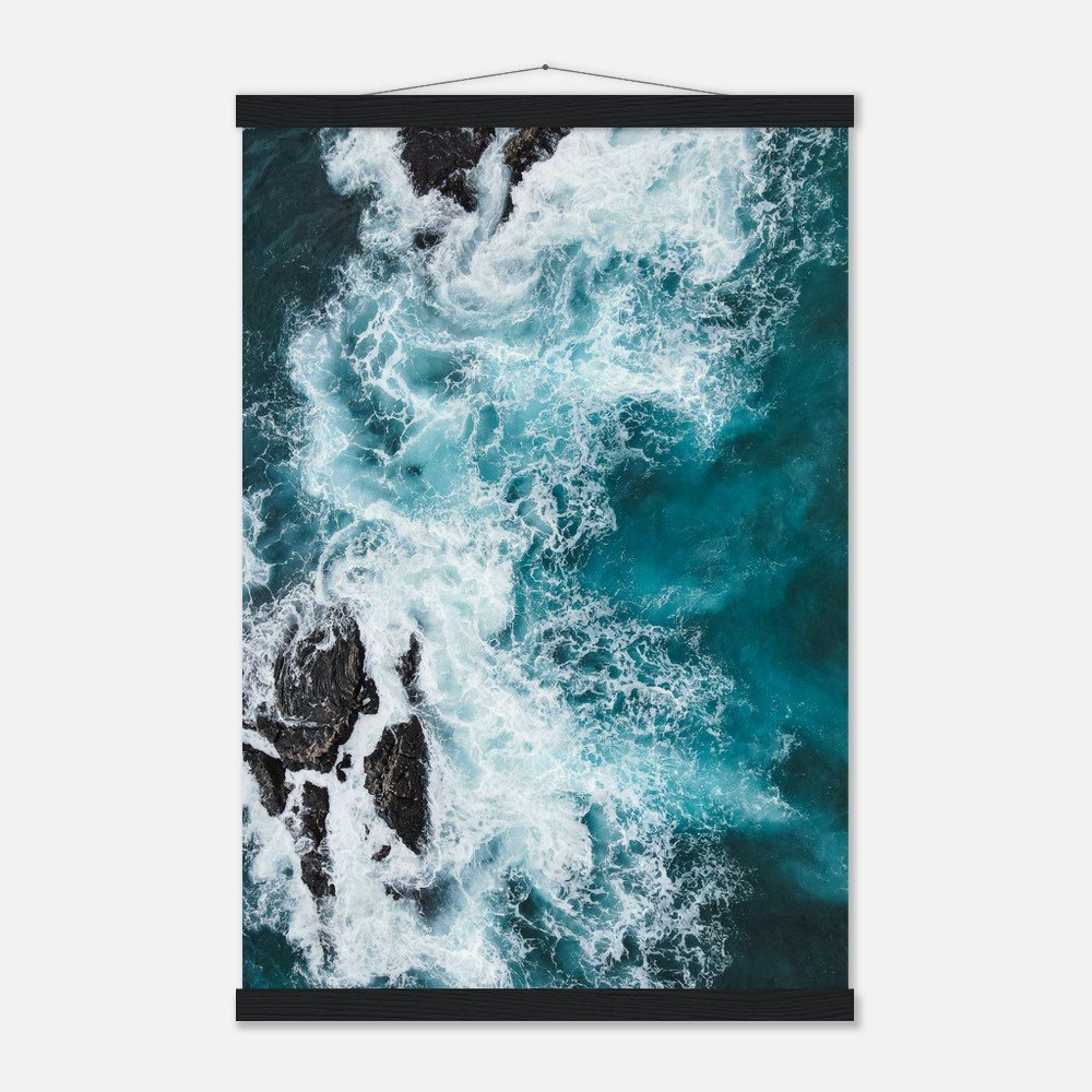 hawaii ocean waves art print with hangers fine art print, travel photography print, hawaii photography, beach photography, travel decor 001bebce-178b-4023-91a7-362982124c62