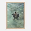 framed print sea turtle hawaii photography fine art wall decor print beach aesthetic poster living room wall art tropical gift for traveler 1102b036-e625-4621-814c-332a48212539