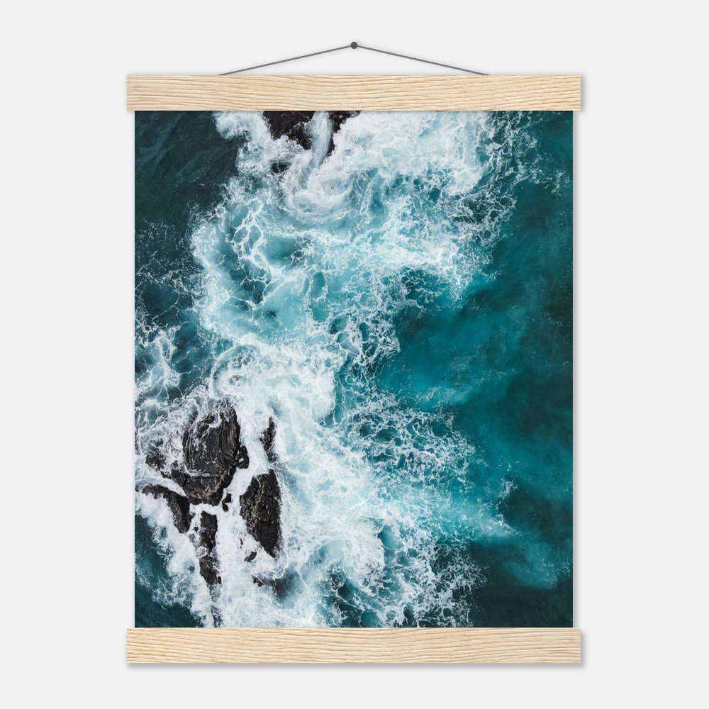 hawaii ocean waves art print with hangers fine art print, travel photography print, hawaii photography, beach photography, travel decor 14cb75ef-6c2e-4494-9f3b-9d3544935e73