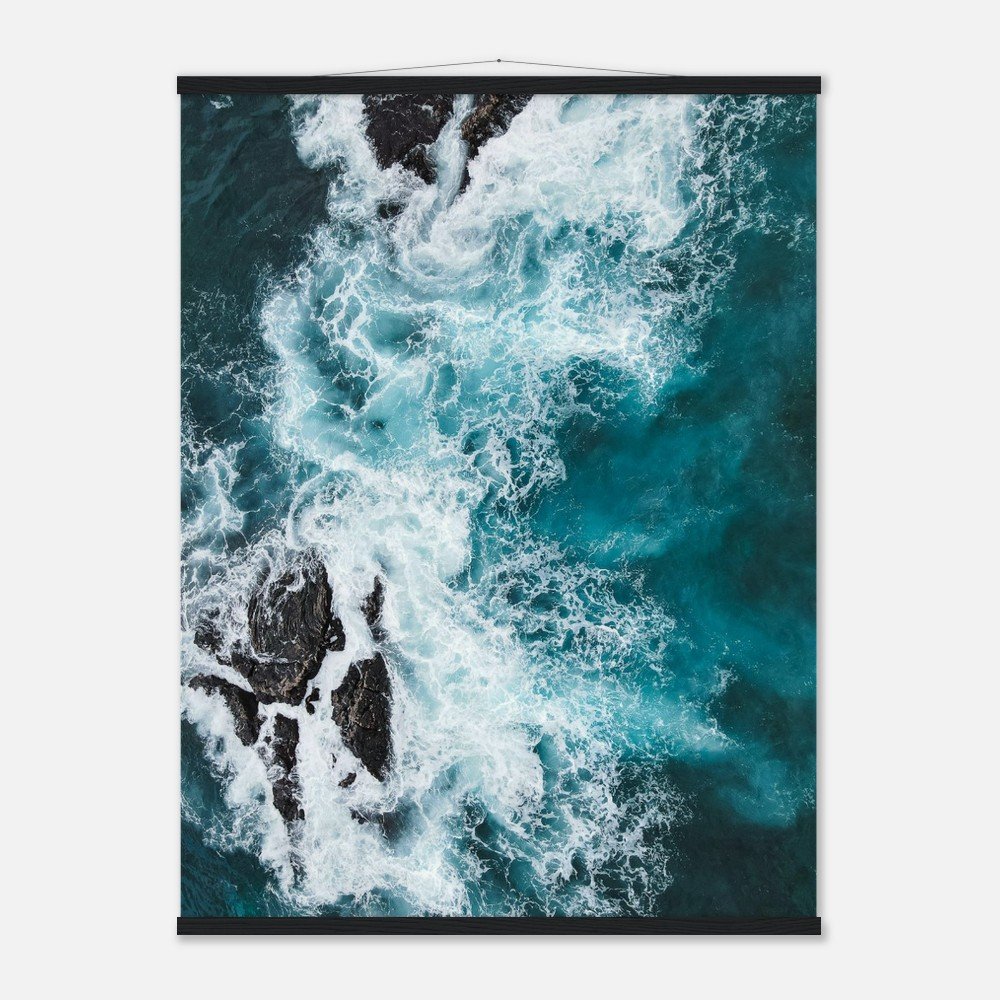 hawaii ocean waves art print with hangers fine art print, travel photography print, hawaii photography, beach photography, travel decor 168a1408-2fcc-41e4-af99-5119276997b4