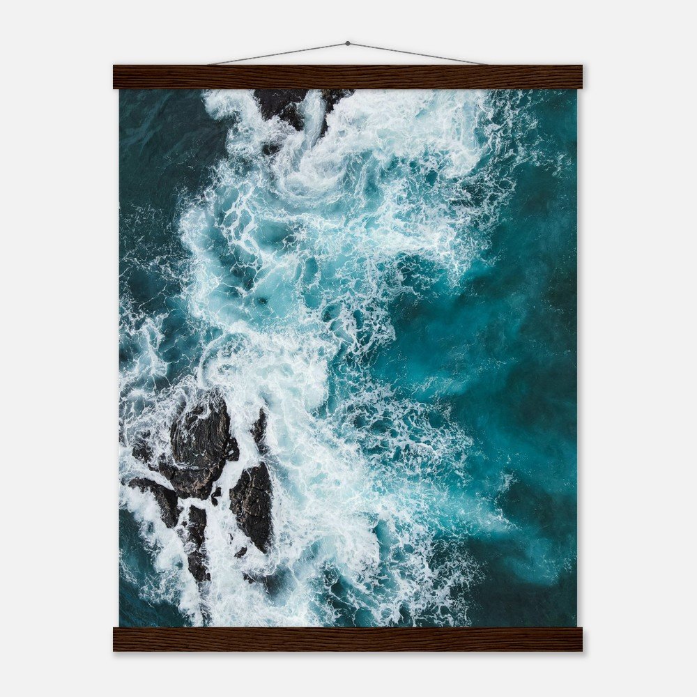 hawaii ocean waves art print with hangers fine art print, travel photography print, hawaii photography, beach photography, travel decor 18055d15-7fea-4ea4-aced-aecf7ad18e35