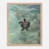 framed print sea turtle hawaii photography fine art wall decor print beach aesthetic poster living room wall art tropical gift for traveler 1a68fd50-1240-4d38-8d8c-b531b6ab4113