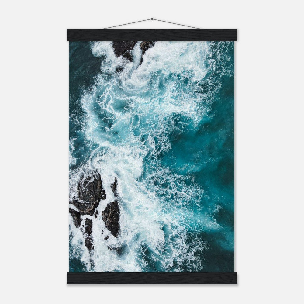 hawaii ocean waves art print with hangers fine art print, travel photography print, hawaii photography, beach photography, travel decor 1cb3770f-9c6e-4cbf-89e1-de2a4e638f22
