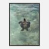 framed print sea turtle hawaii photography fine art wall decor print beach aesthetic poster living room wall art tropical gift for traveler 1f439ea1-973b-4ceb-afa6-1fb1854e1959