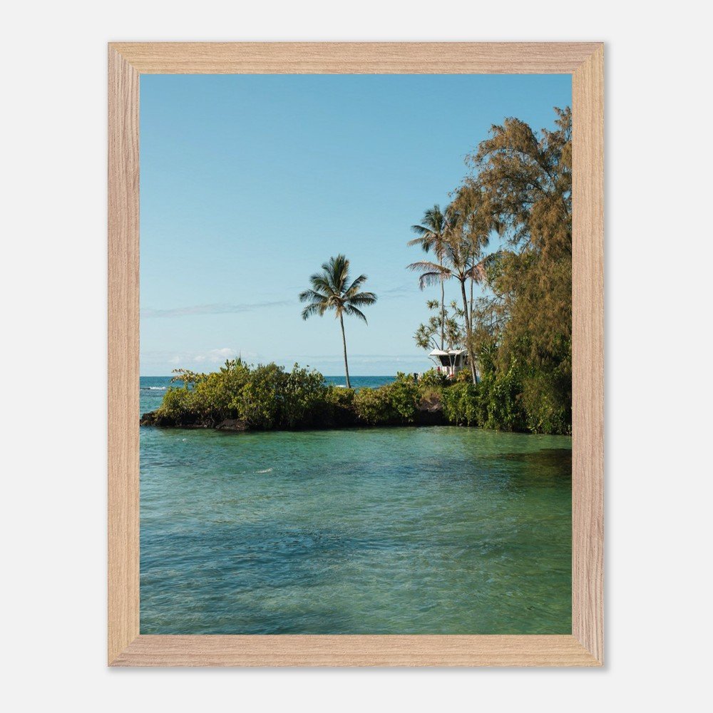 framed hawaii blue lagoon print fine art print, wooden frame, travel photography print, hawaii photography, travel decor 2f782c13-b938-4888-af80-b6454a3ae342