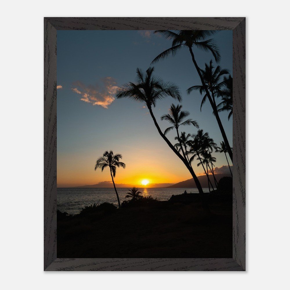 framed hawaii beach sunset print fine art print, wooden frame, travel photography print, hawaii photography, travel decor 47d1b9cc-9e25-43b8-ae6d-ae3322fe5311