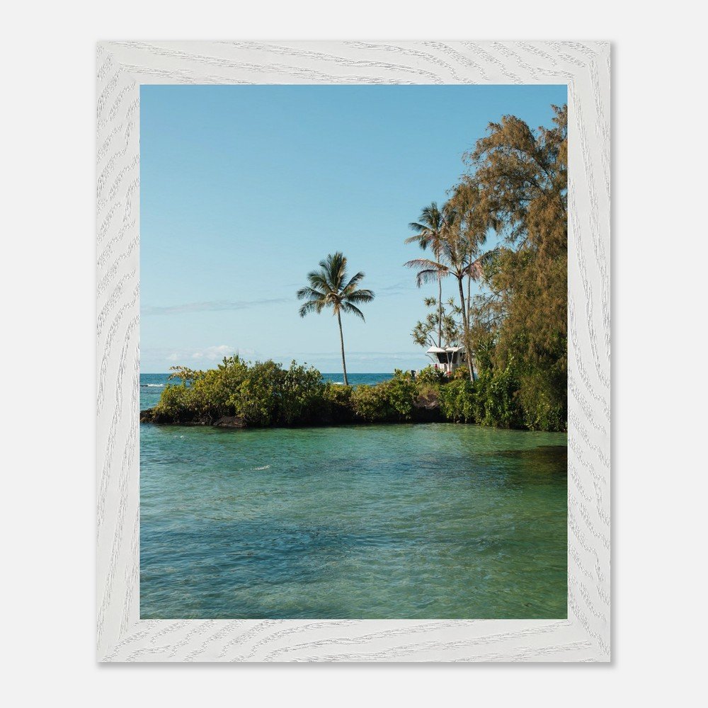 framed hawaii blue lagoon print fine art print, wooden frame, travel photography print, hawaii photography, travel decor 4940ee69-41b8-4fe2-a23b-f17e6aa9ff8c