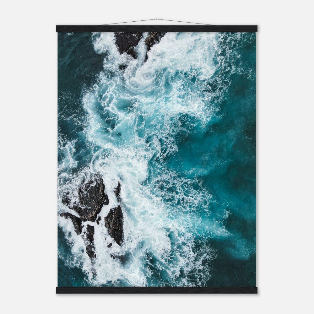 hawaii ocean waves art print with hangers fine art print, travel photography print, hawaii photography, beach photography, travel decor 4e15adf1-1e83-4d64-ac9e-a6f1e5c89614