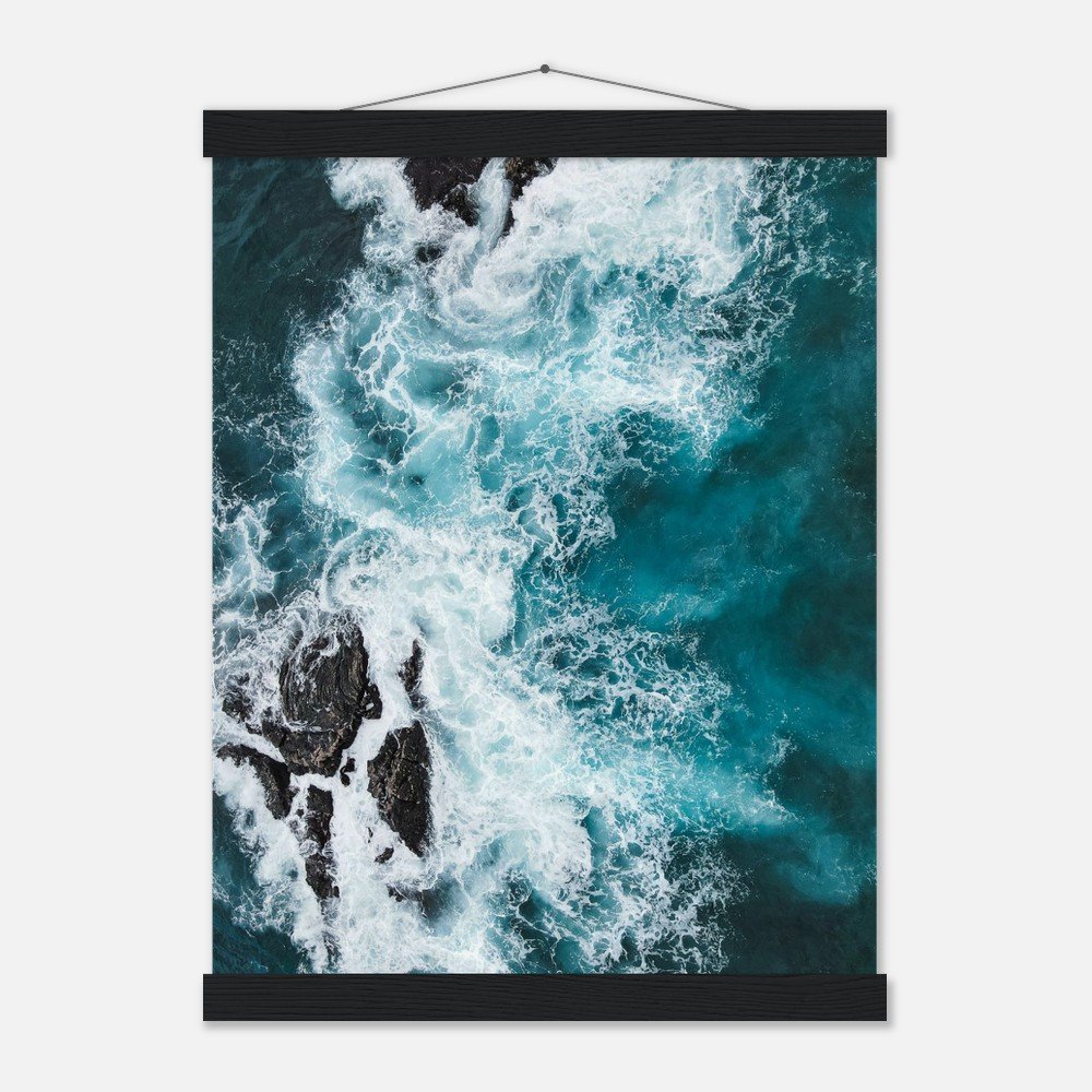 hawaii ocean waves art print with hangers fine art print, travel photography print, hawaii photography, beach photography, travel decor 4e906df7-03f4-4d05-98fb-7d2870f53078