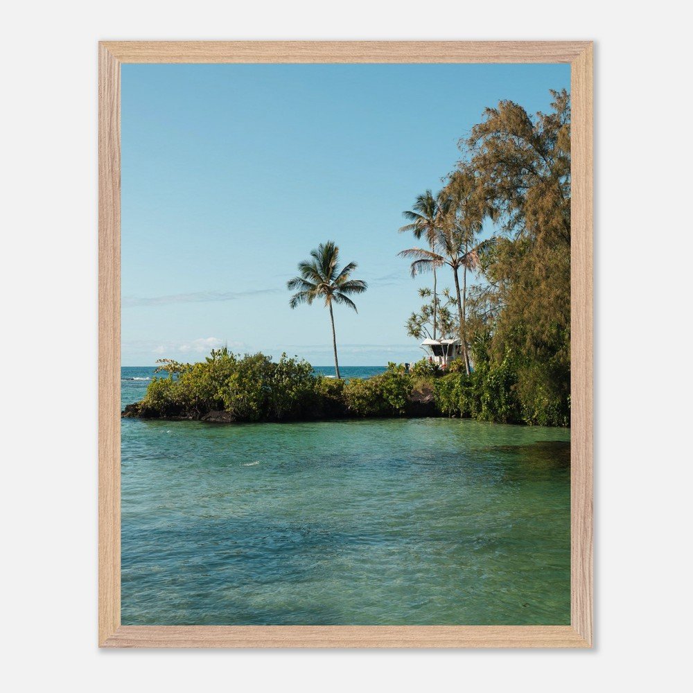 framed hawaii blue lagoon print fine art print, wooden frame, travel photography print, hawaii photography, travel decor 50465b77-8597-4f83-8e07-796eadc8f243