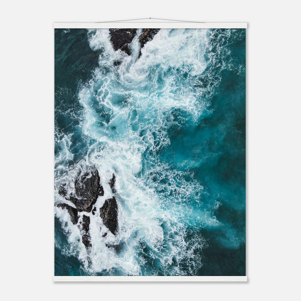hawaii ocean waves art print with hangers fine art print, travel photography print, hawaii photography, beach photography, travel decor 53d4a8c0-0453-4314-a24c-392c4a94545a