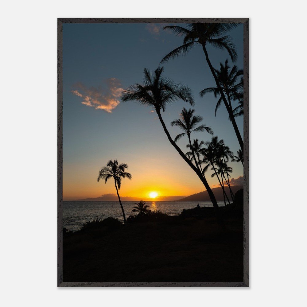 framed hawaii beach sunset print fine art print, wooden frame, travel photography print, hawaii photography, travel decor 59a576b2-32a8-4f69-9ba4-588f7d3569eb
