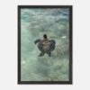 framed print sea turtle hawaii photography fine art wall decor print beach aesthetic poster living room wall art tropical gift for traveler 67be76b2-31d6-4793-91e2-b43f846be54d