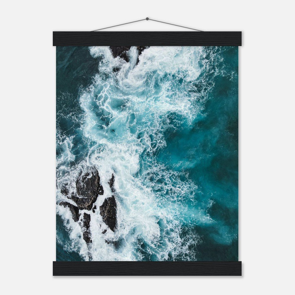 hawaii ocean waves art print with hangers fine art print, travel photography print, hawaii photography, beach photography, travel decor 8113df2f-9679-4a8b-97f6-27fabff8bde0
