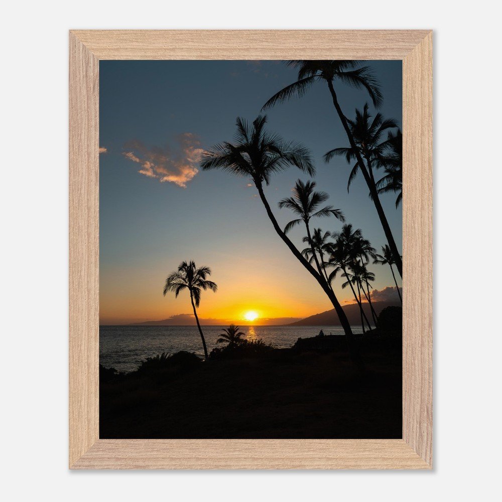 framed hawaii beach sunset print fine art print, wooden frame, travel photography print, hawaii photography, travel decor 9205c7c6-4fd7-42e1-937f-326d683636d2