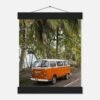 costa rica westfalia camper van art print with hangers fine art print, travel photography print, costa rica photography, travel decor 98738b8c-1643-45de-8c9f-85125f3f8b64