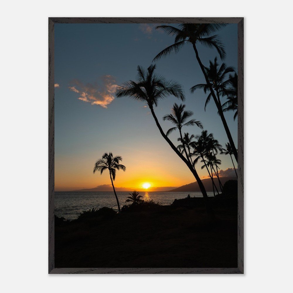 framed hawaii beach sunset print fine art print, wooden frame, travel photography print, hawaii photography, travel decor 9eb285b0-2a28-40d5-b063-8ef9b41aa69a