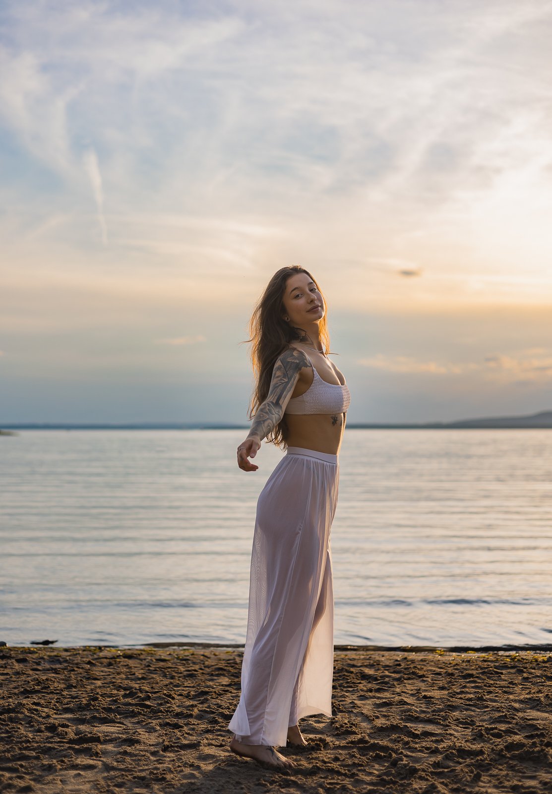 Coucher de soleil à la plage