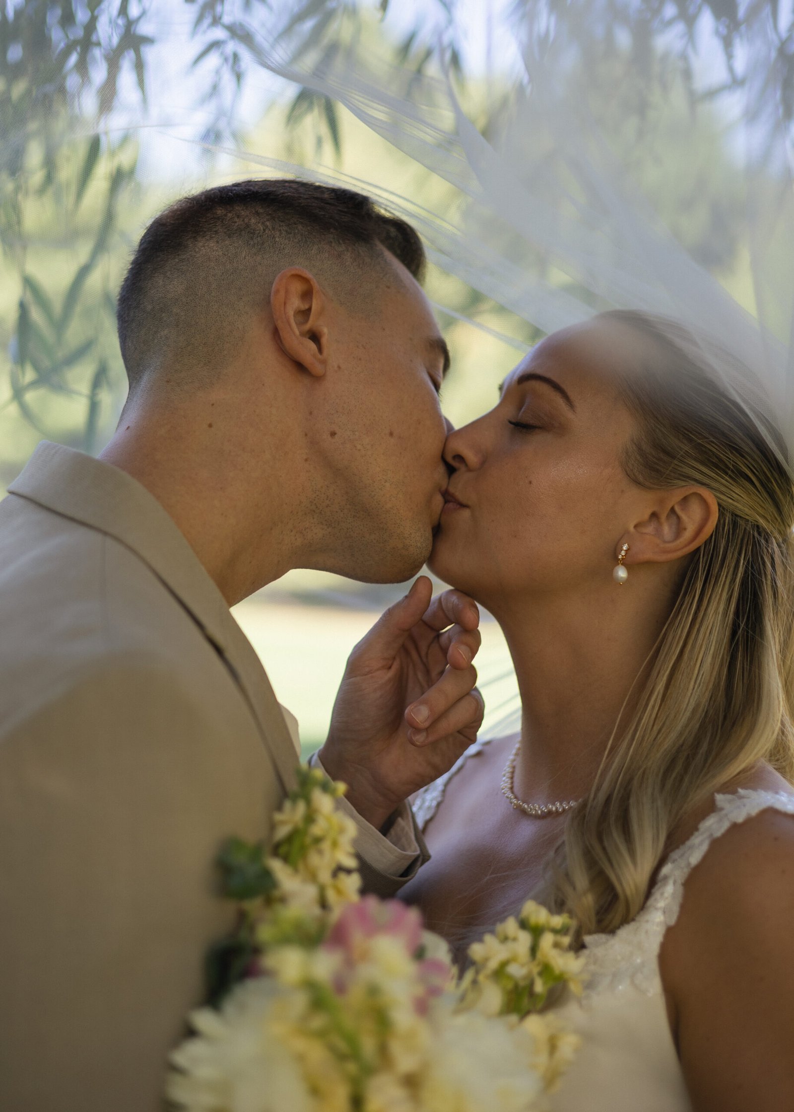 Portraits des mariés