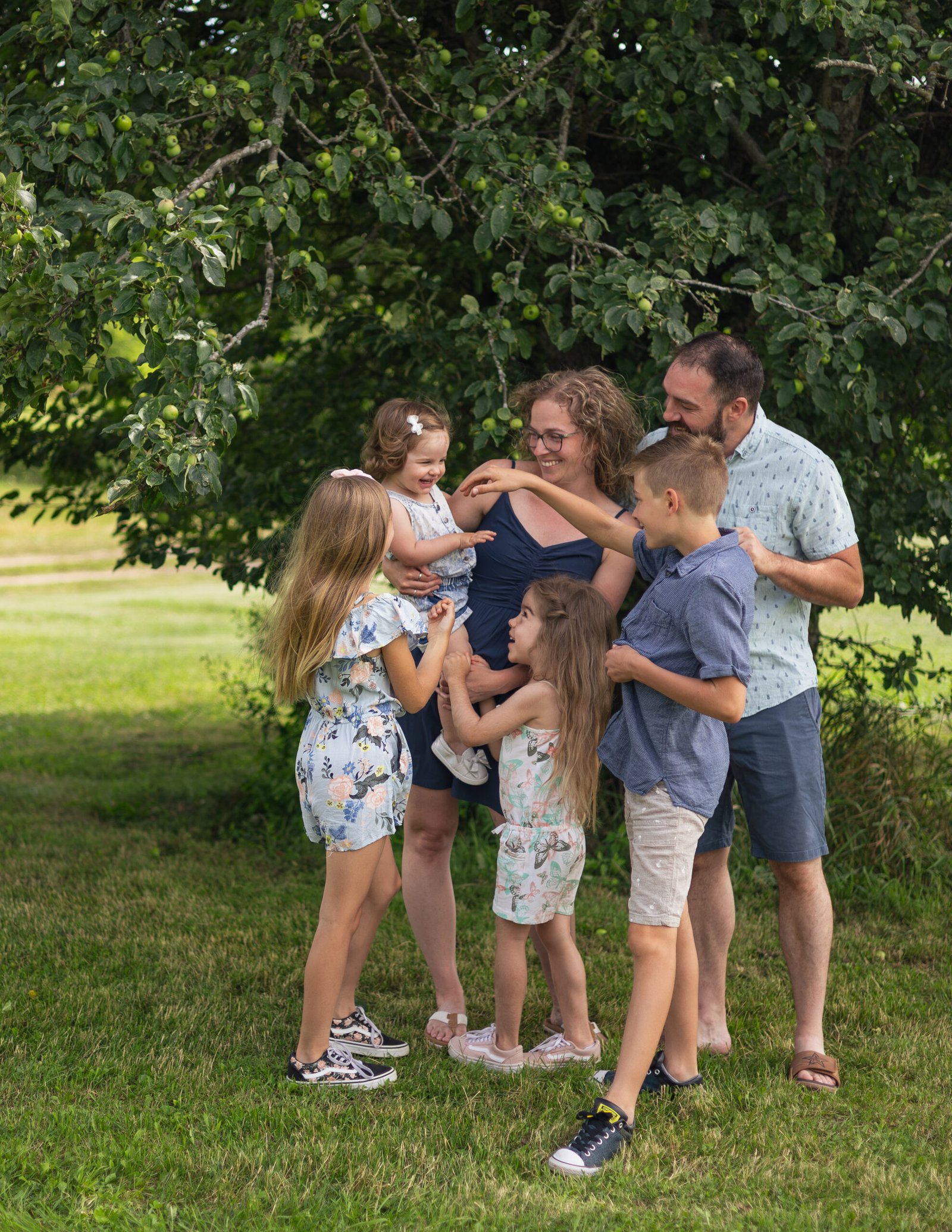 Photos de famille à la maison