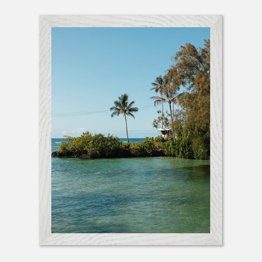 framed hawaii blue lagoon print fine art print, wooden frame, travel photography print, hawaii photography, travel decor a0948882-b2d6-4550-abfe-8459d0e700ff