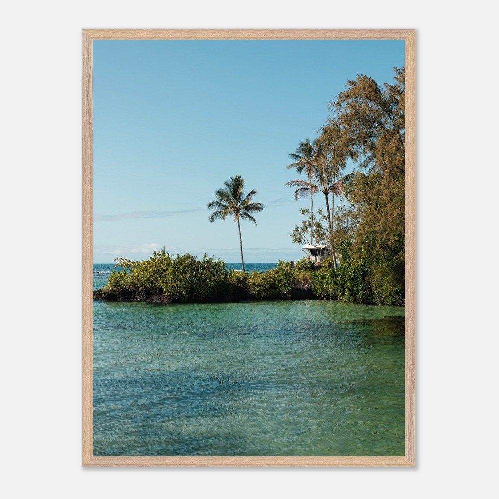 framed hawaii blue lagoon print fine art print, wooden frame, travel photography print, hawaii photography, travel decor a6ecb04a-ffb7-4821-8d7a-fd333e78179b