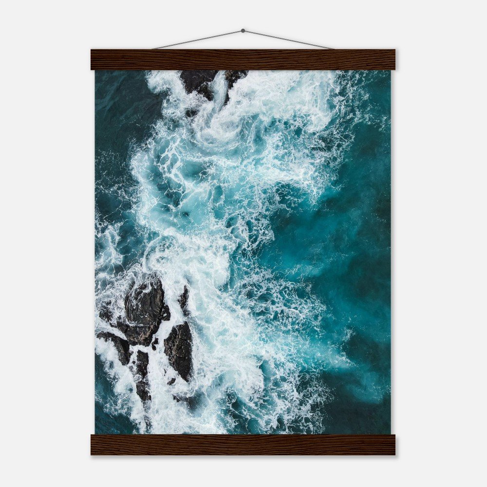 hawaii ocean waves art print with hangers fine art print, travel photography print, hawaii photography, beach photography, travel decor bc889ebf-1877-44fc-86ac-f7e154483cd2