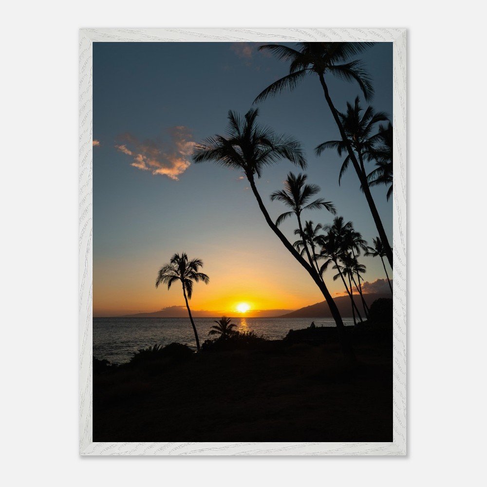 framed hawaii beach sunset print fine art print, wooden frame, travel photography print, hawaii photography, travel decor cae2eb4f-b506-4425-a237-1f043edb07fa