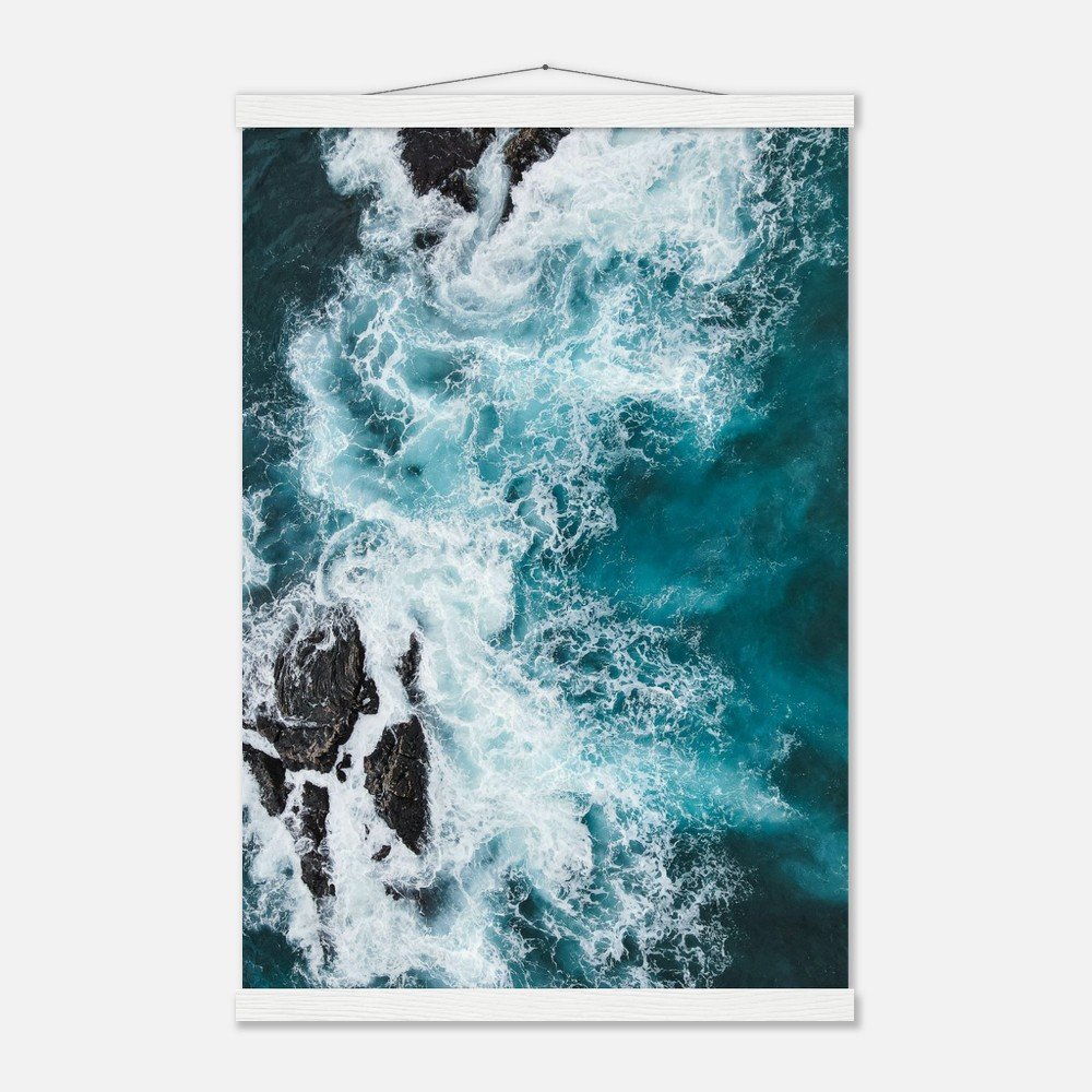 hawaii ocean waves art print with hangers fine art print, travel photography print, hawaii photography, beach photography, travel decor dee68f8b-436b-4cb1-981c-f95d42605787