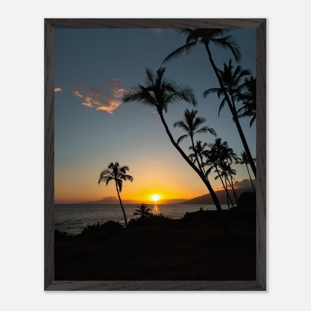 framed hawaii beach sunset print fine art print, wooden frame, travel photography print, hawaii photography, travel decor e0c49fc0-3f7b-4040-b00a-b34ea402809f