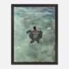 framed print sea turtle hawaii photography fine art wall decor print beach aesthetic poster living room wall art tropical gift for traveler e1af42d1-412b-4a32-8ab1-5a174178ca89