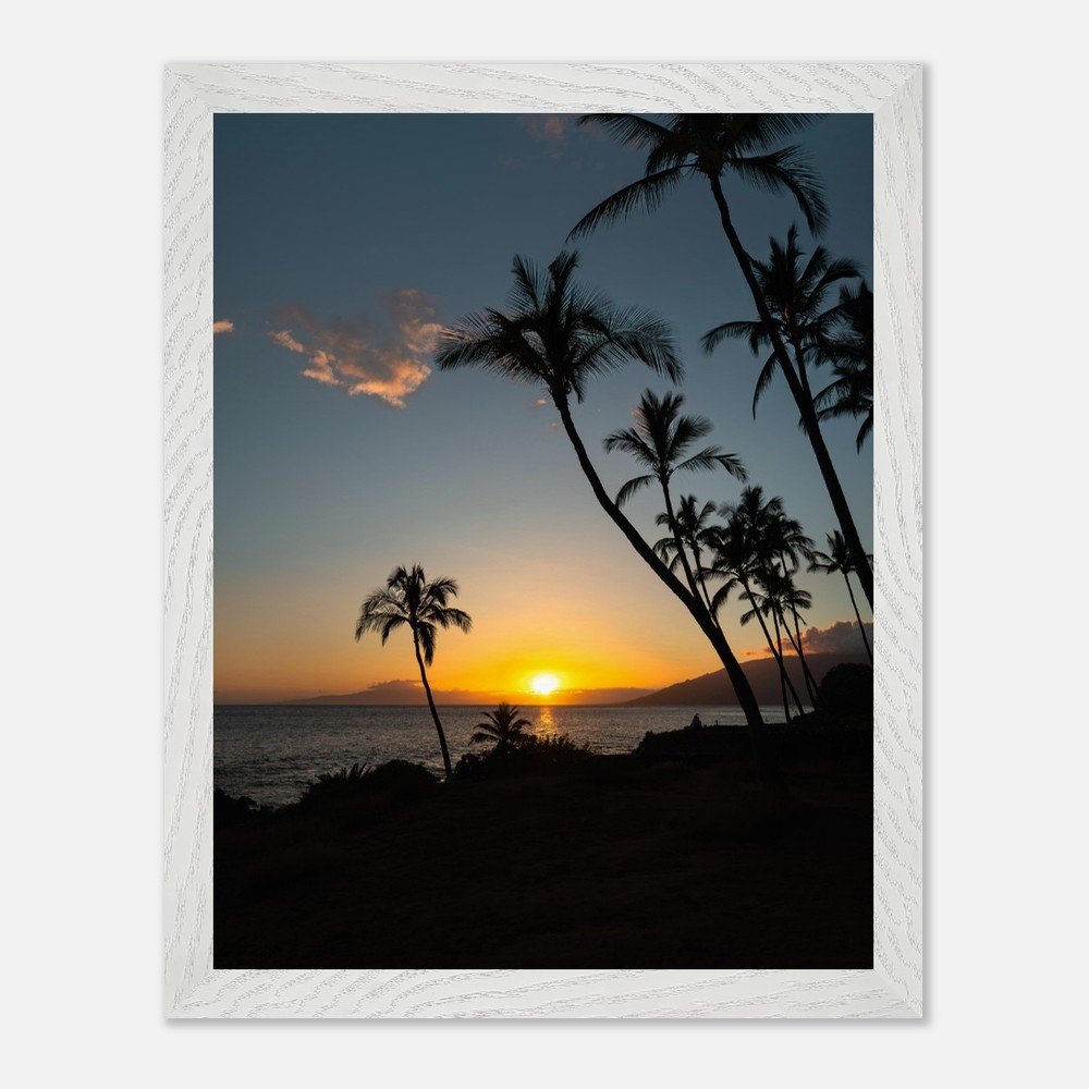 framed hawaii beach sunset print fine art print, wooden frame, travel photography print, hawaii photography, travel decor ec83f48c-f647-4b85-9fc5-a6bbd6d487f5