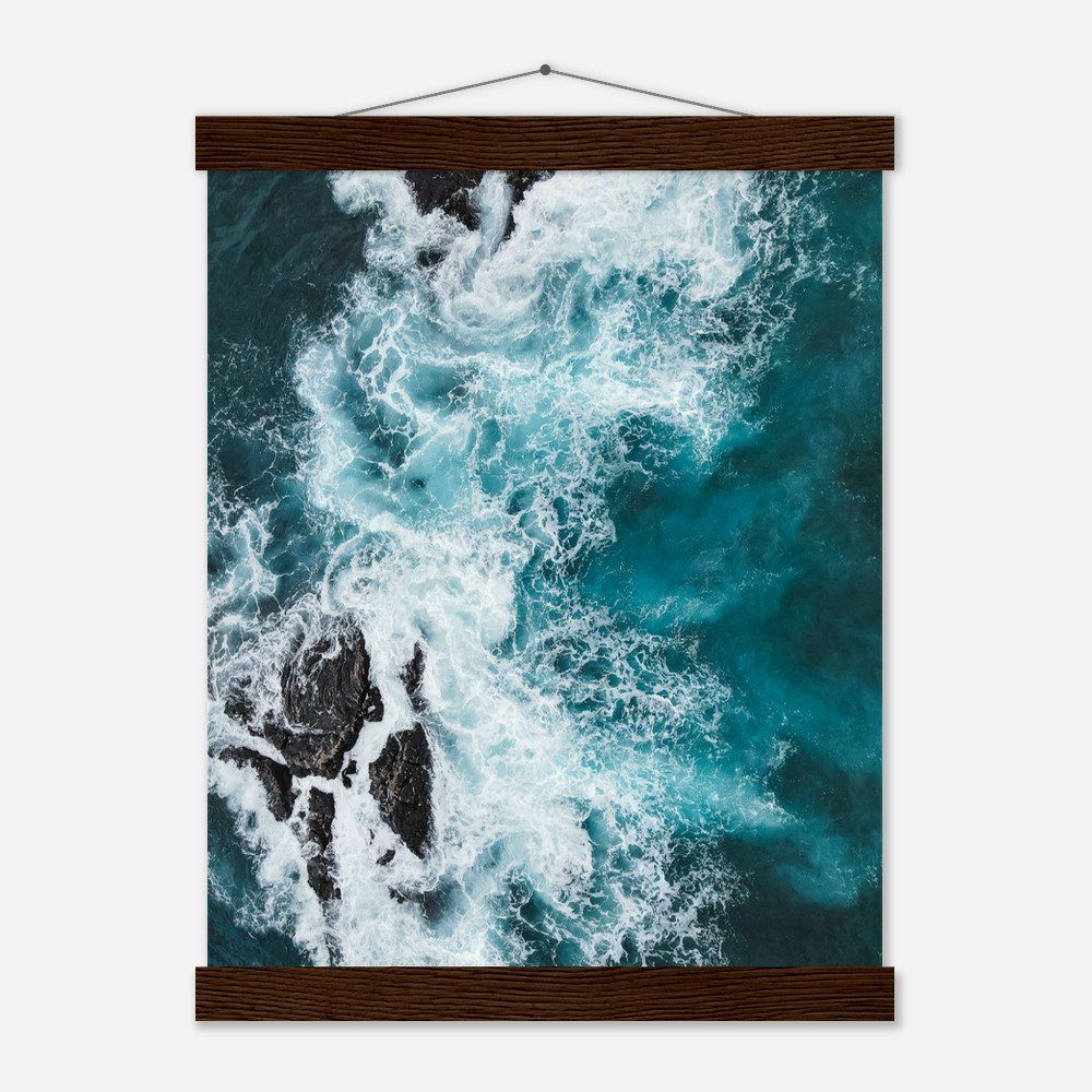 hawaii ocean waves art print with hangers fine art print, travel photography print, hawaii photography, beach photography, travel decor ee2d89c6-6356-41c3-848d-3a520ba42211