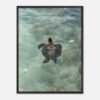 framed print sea turtle hawaii photography fine art wall decor print beach aesthetic poster living room wall art tropical gift for traveler f06da74a-869e-43d9-bf00-2137db5afca7