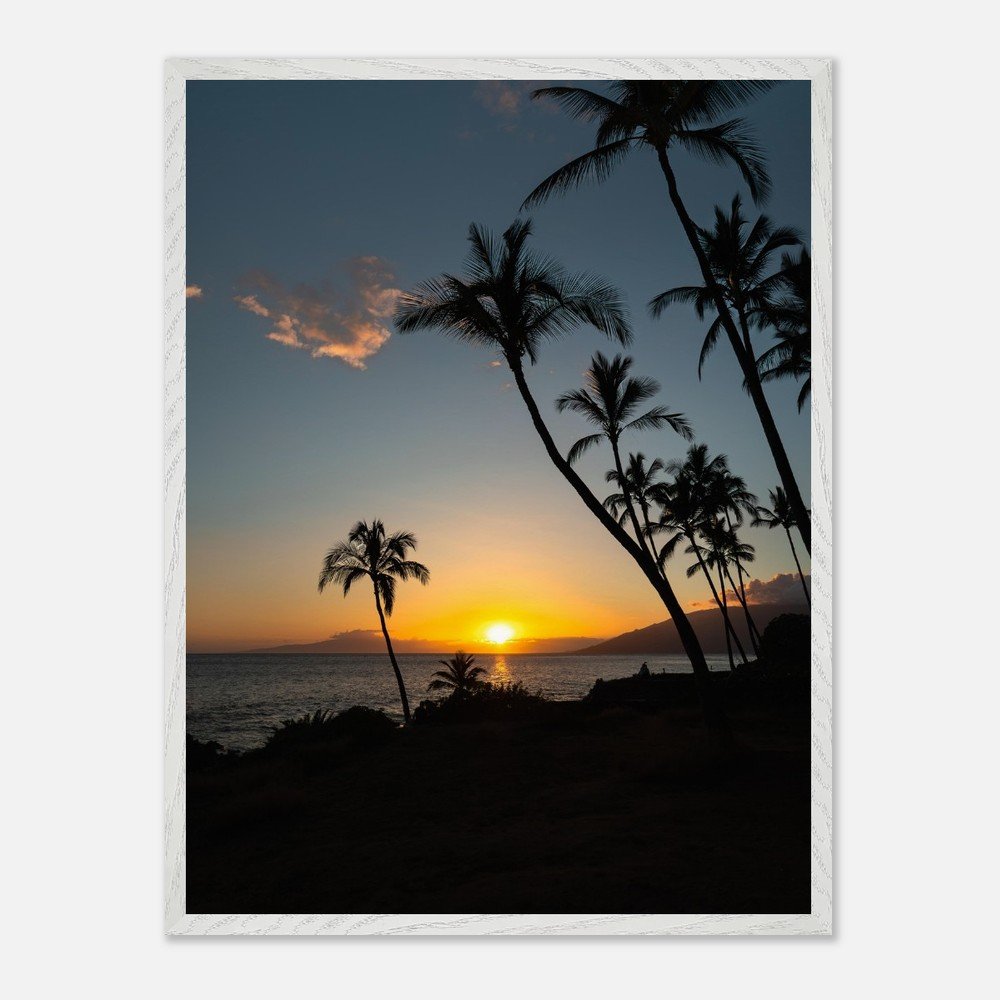 framed hawaii beach sunset print fine art print, wooden frame, travel photography print, hawaii photography, travel decor f1a433f5-d9e1-4301-a0ac-a2a71f518027