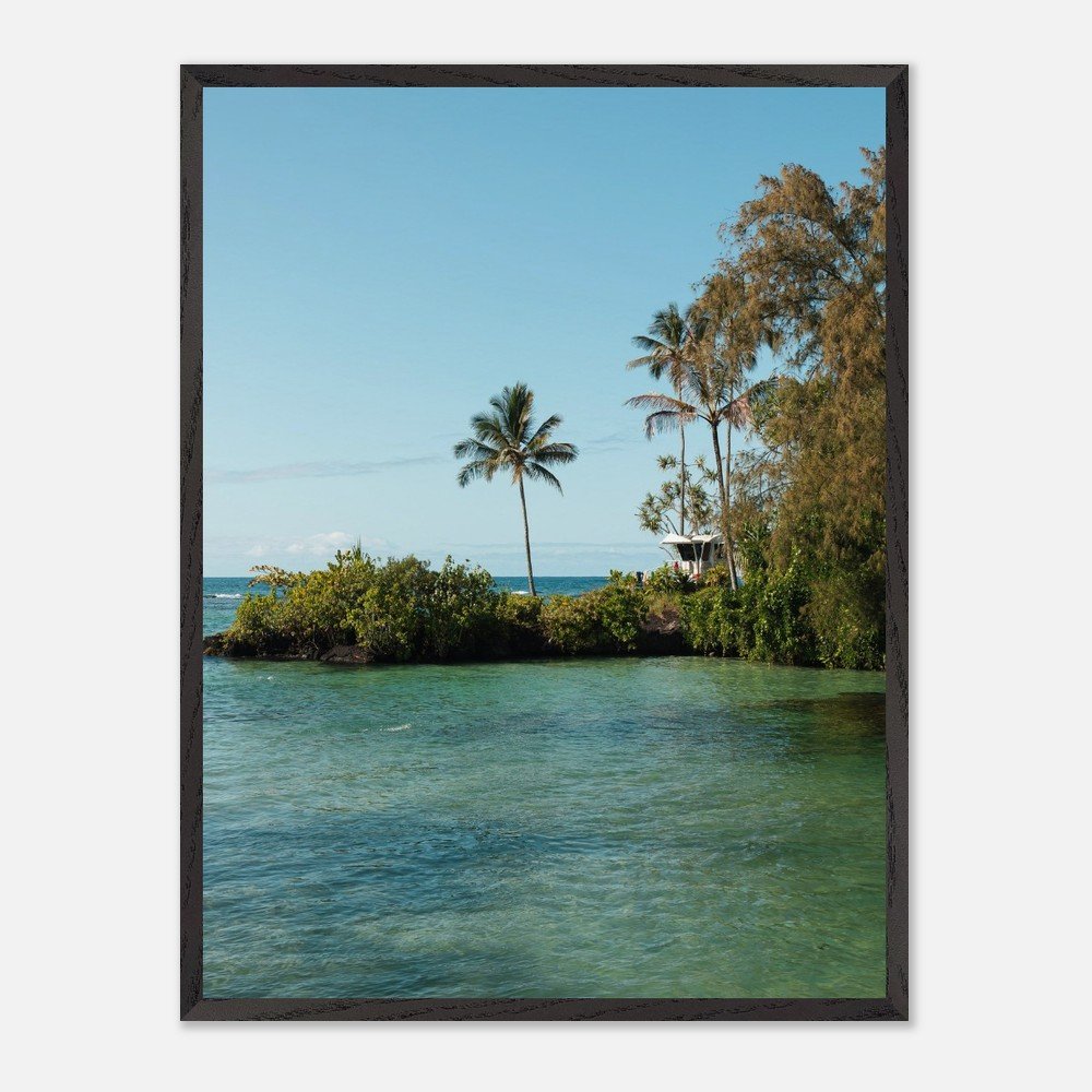 framed hawaii blue lagoon print fine art print, wooden frame, travel photography print, hawaii photography, travel decor fb1b9d67-4570-44c1-bdd7-55a1c0018dea