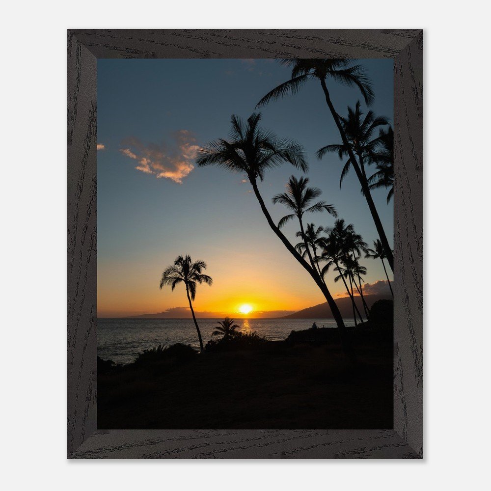 framed hawaii beach sunset print fine art print, wooden frame, travel photography print, hawaii photography, travel decor fb2cfb19-2510-4f59-837f-ea71d57ccde5