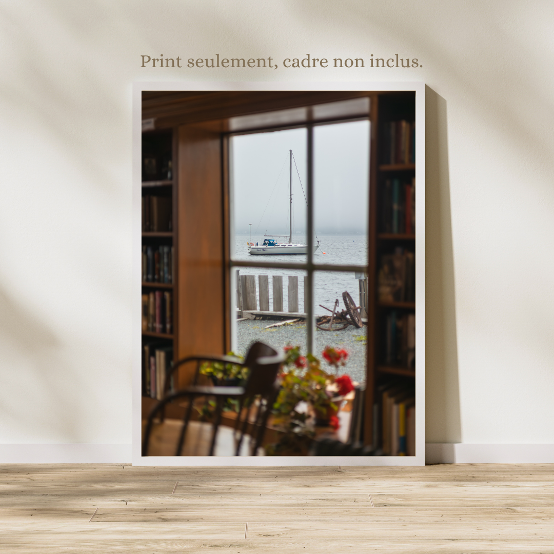 print sailboat canada photography travel art wall bedroom print coastal aesthetic poster living room wall art boat photo gift for traveler