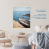 print boat photography fine art wall decor bedroom print ocean aesthetic poster living room wall art gift for traveler