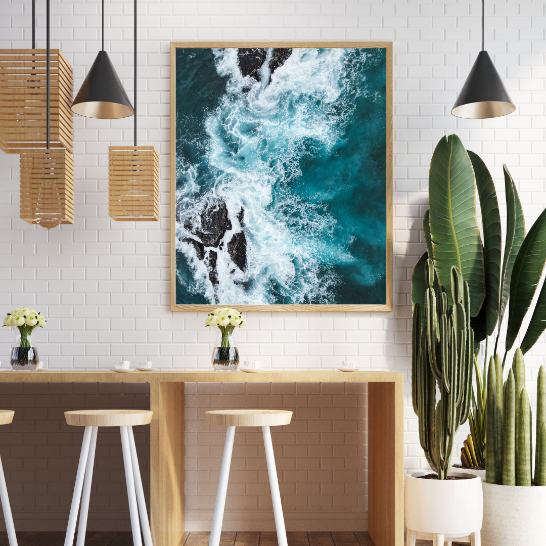 costa rica tropical beach print | fine art print, travel photography, beach photography, travel decor, ocean print, home decor, wall art