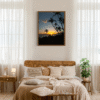 hawaii beach sunset art print fine art print, travel photography print, hawaii photography, beach print, travel decor, wall art