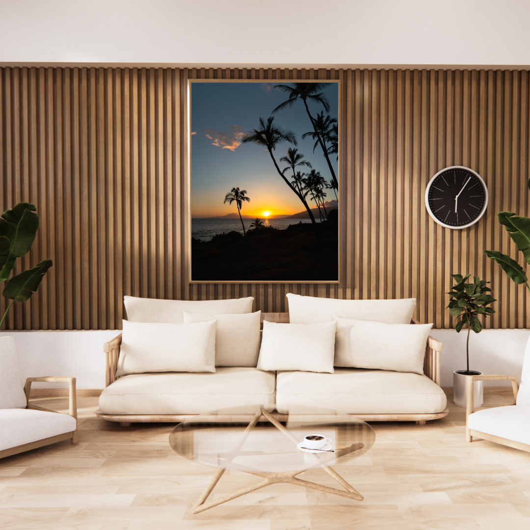 hawaii beach sunset art print fine art print, travel photography print, hawaii photography, beach print, travel decor, wall art