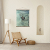 print sea turtle hawaii photography wood hangers wall art print beach aesthetic poster travel living room decor tropical gift for traveler