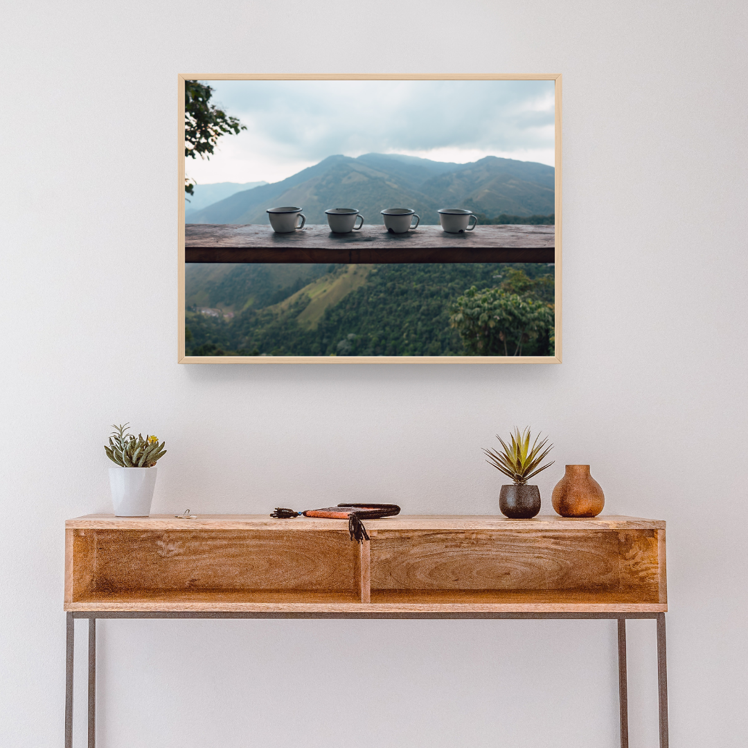 print travel photography colombia coffee fine art mountain wall decor print for coffee lover poster dining room wall art gift for traveler