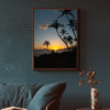hawaii beach sunset art print fine art print, travel photography print, hawaii photography, beach print, travel decor, wall art