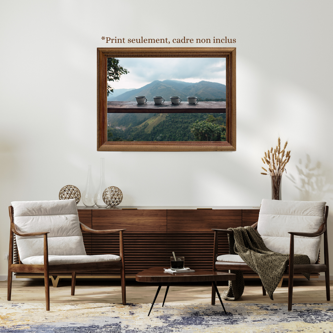 print travel photography colombia coffee fine art mountain wall decor print for coffee lover poster dining room wall art gift for traveler