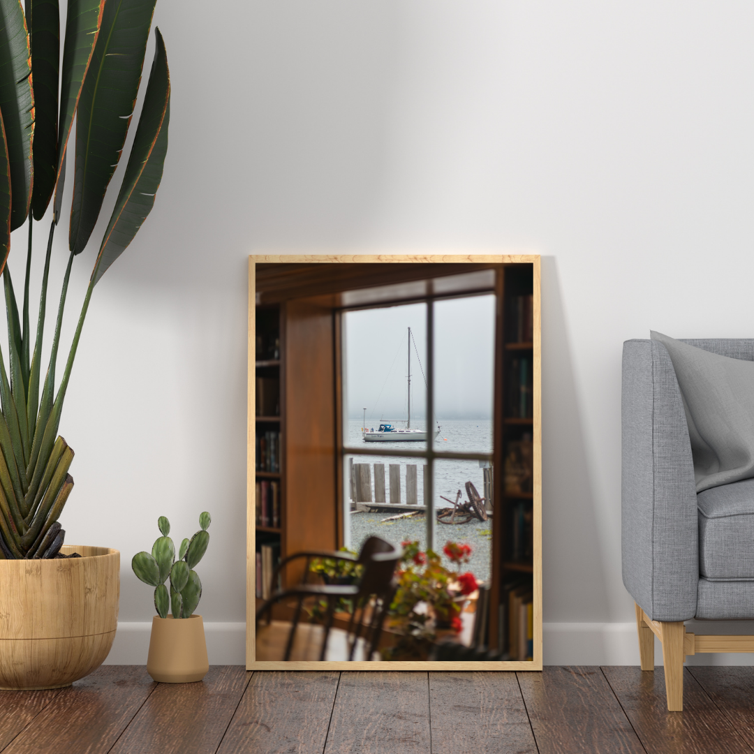 print sailboat canada photography travel art wall bedroom print coastal aesthetic poster living room wall art boat photo gift for traveler