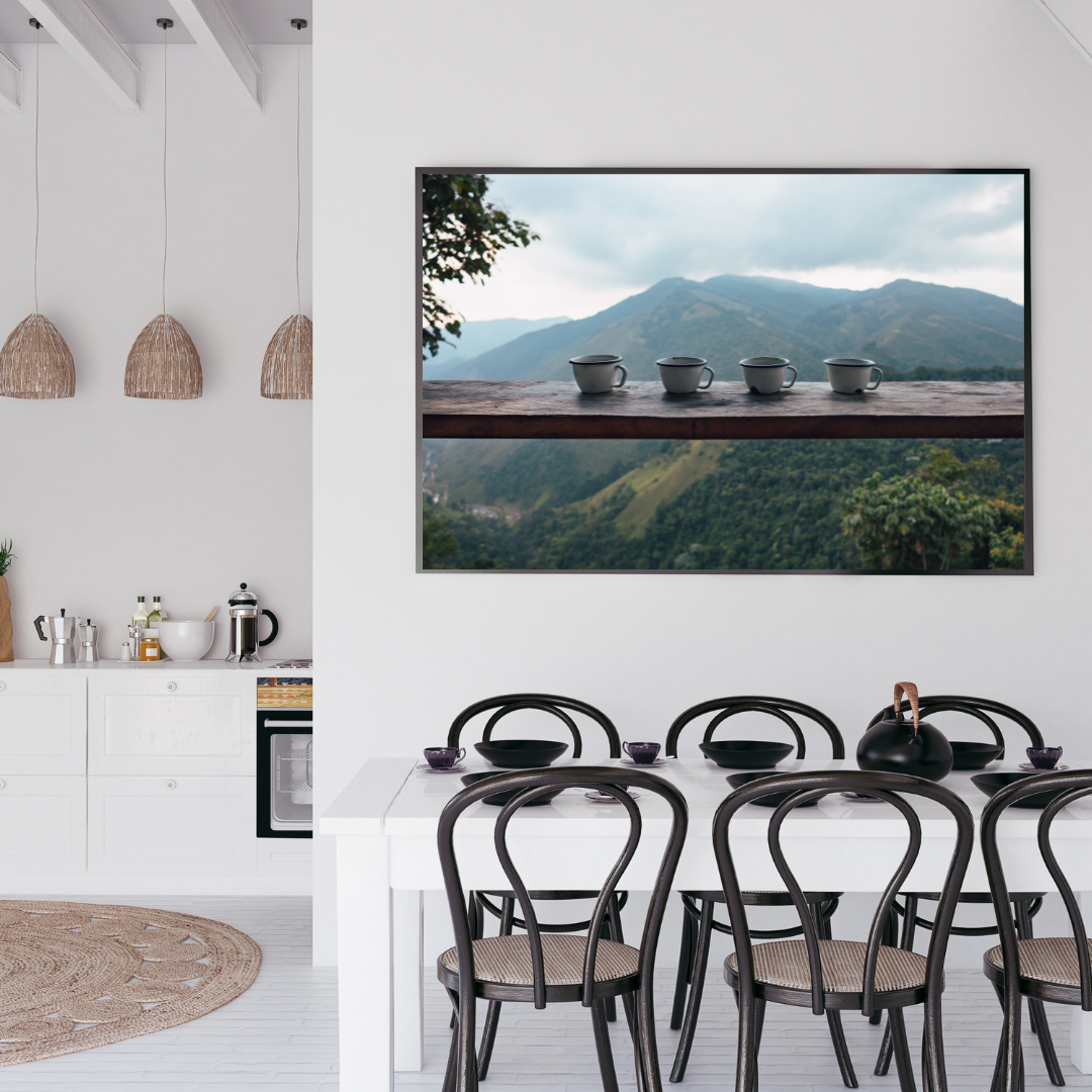print travel photography colombia coffee fine art mountain wall decor print for coffee lover poster dining room wall art gift for traveler