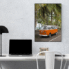 framed costa rica westfalia camper van print fine art print, wooden frame, travel photography print, costa rica photography, travel decor
