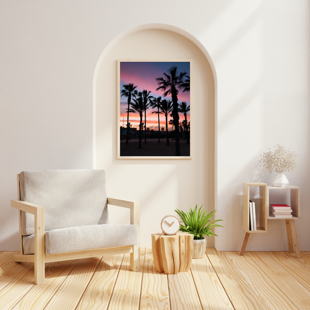 fin de journée à valence avec cadre en bois fin de journée à valence avec cadre en bois